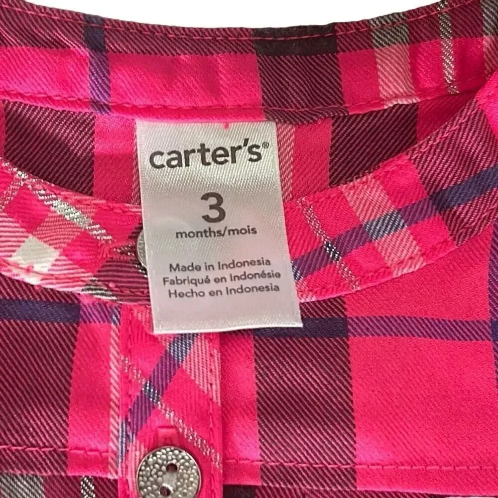Carter’s adorable long sleeve top brand new no tags size 3 months